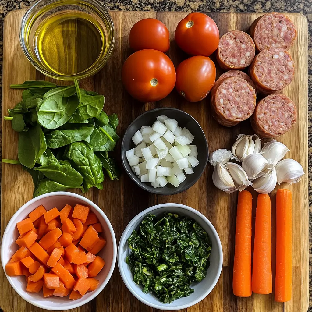 Creamy Parmesan Italian Sausage Soup 