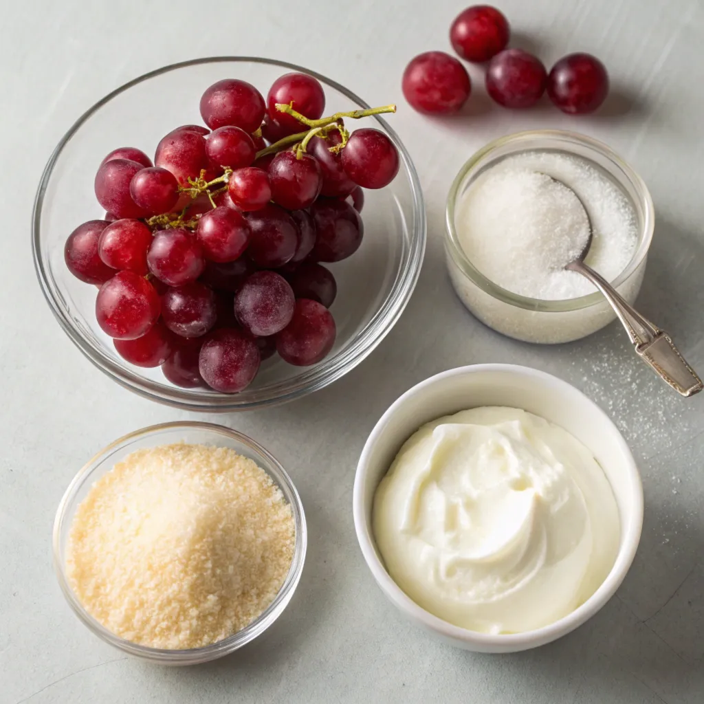 Sour Cream Burnt Grapes ingredients