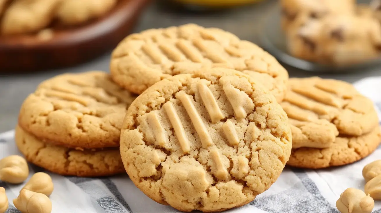 4 Ingredient Peanut Butter Cookies