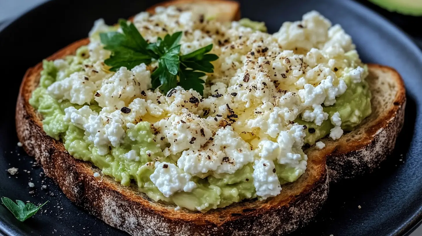Avocado Toast with Cottage Cheese