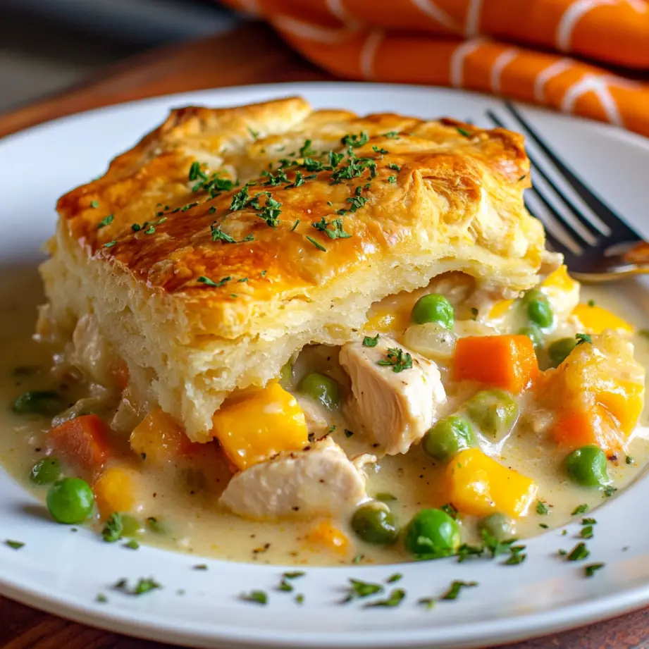 Cheddar Bay Biscuit Chicken Pot Pie 