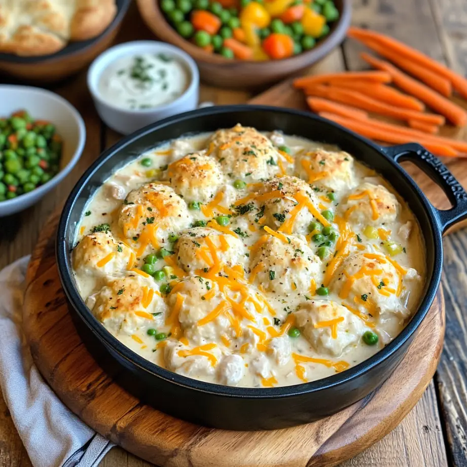 how to make Cheddar Bay Biscuit Chicken Pot Pie Recipe