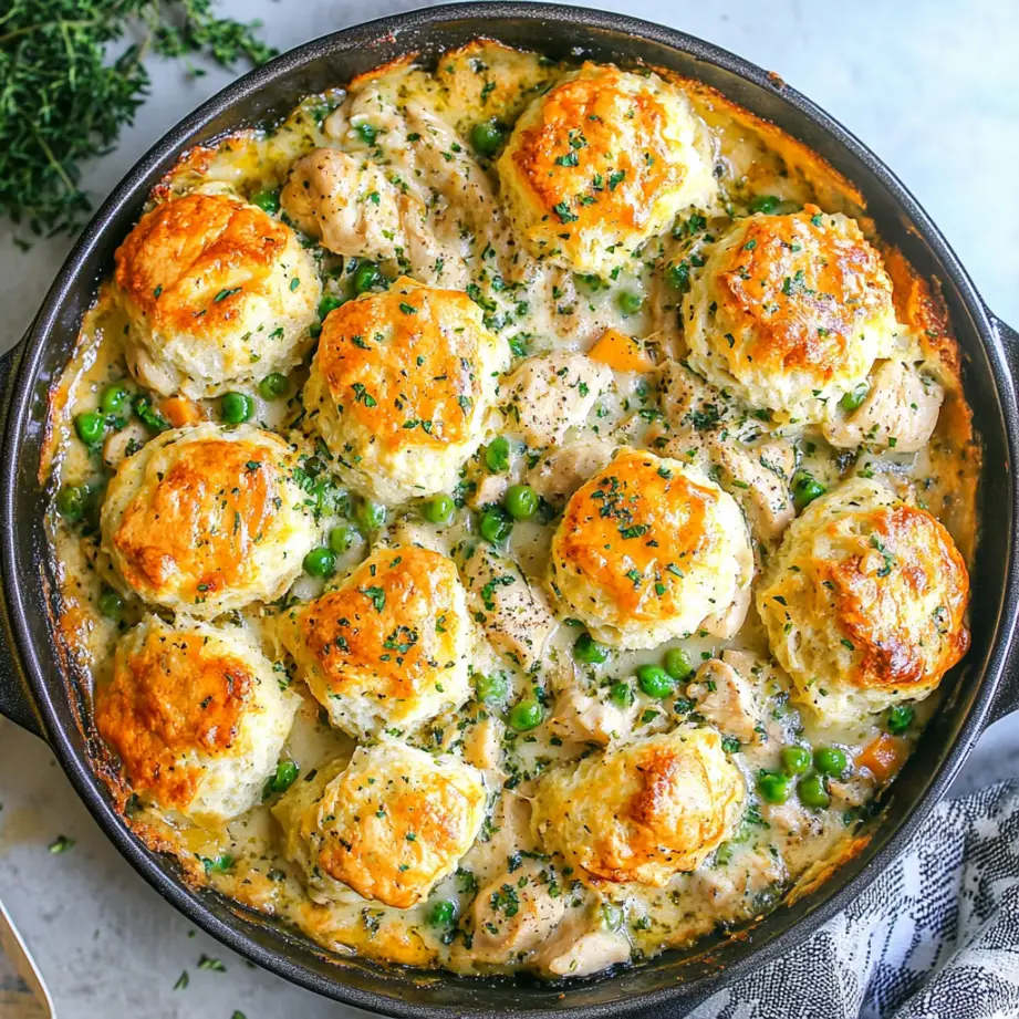 best Cheddar Bay Biscuit Chicken Pot Pie