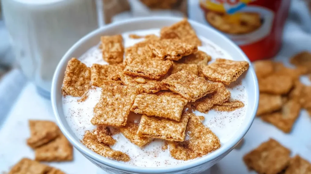 cinnamon toast crunch with milk dish