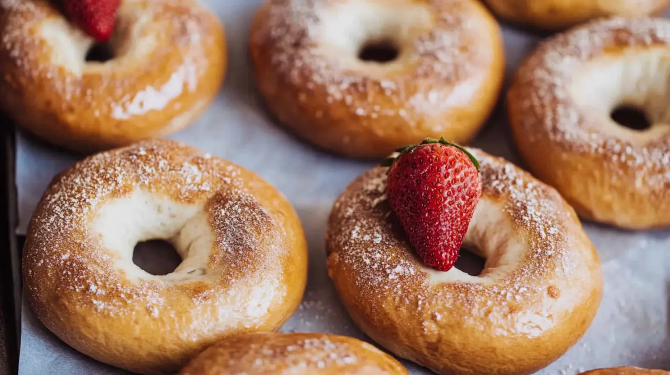 Strawberry bagel