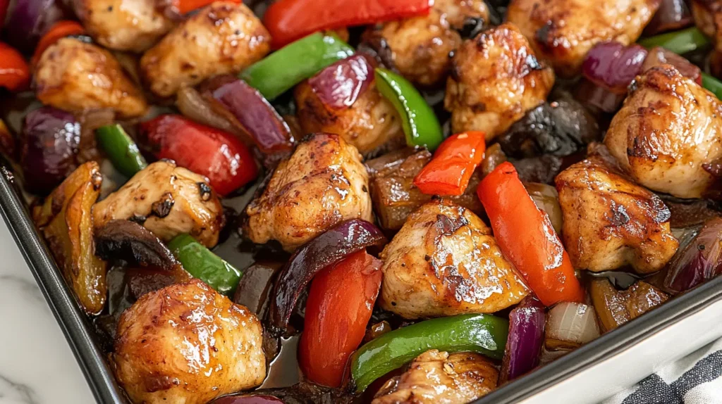 chicken with peppers and onions