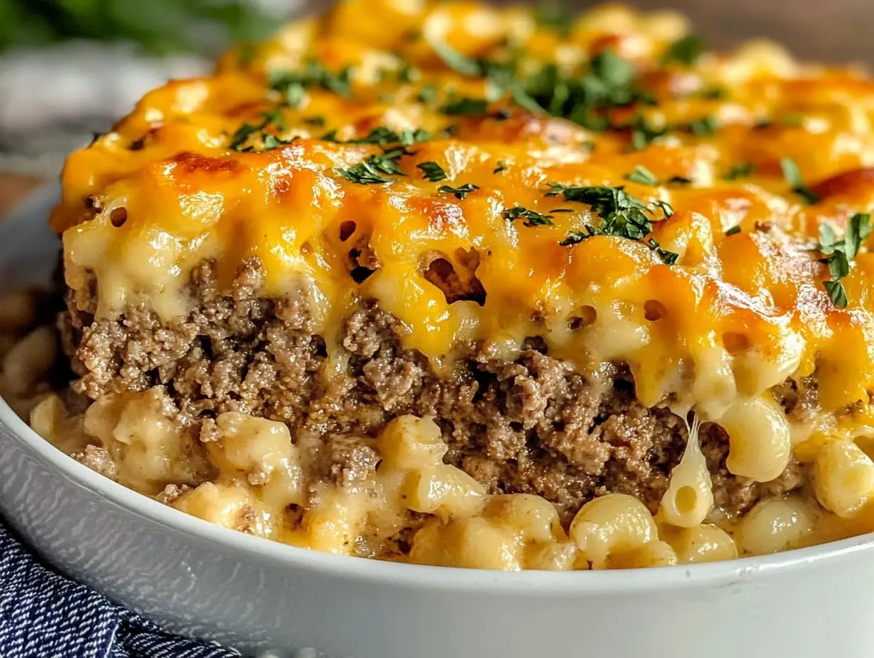 mac and cheese meatloaf casserole Recipe