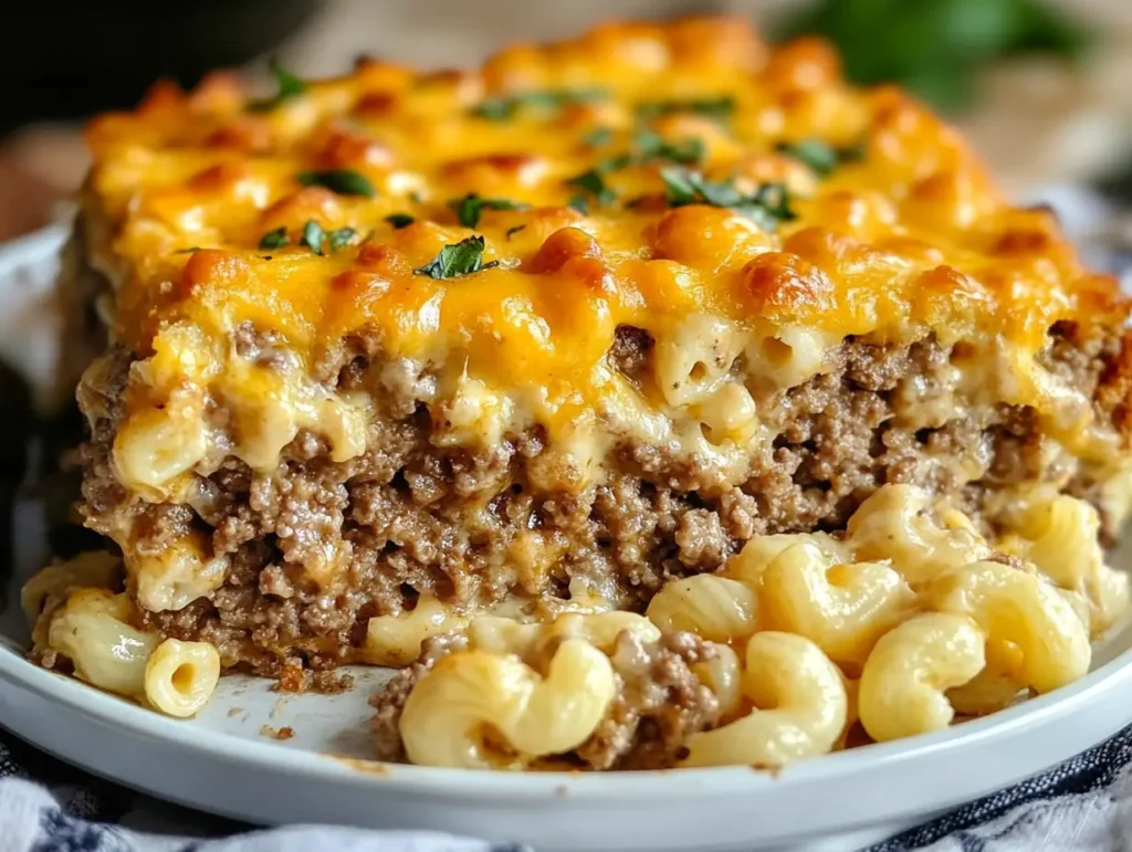 mac and cheese meatloaf casserole dish