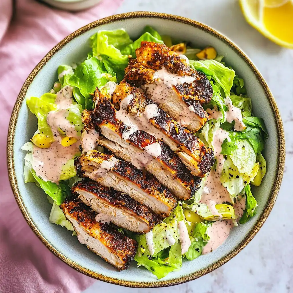 Blackened Chicken Caesar Salad recipe