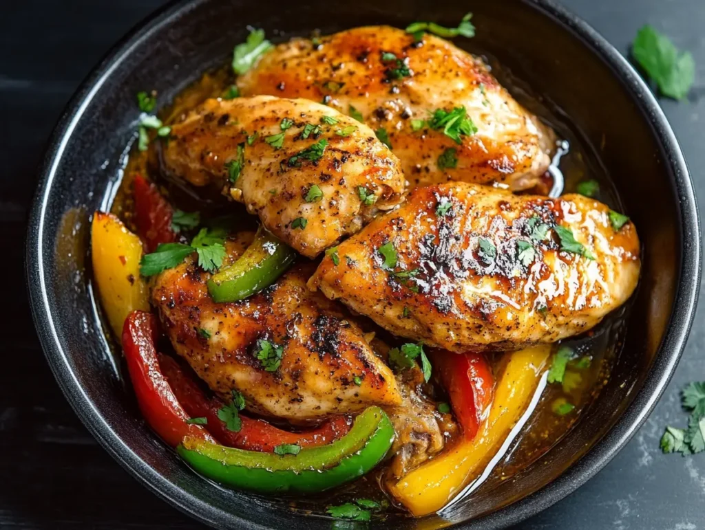 sweet and spicy honey pepper chicken