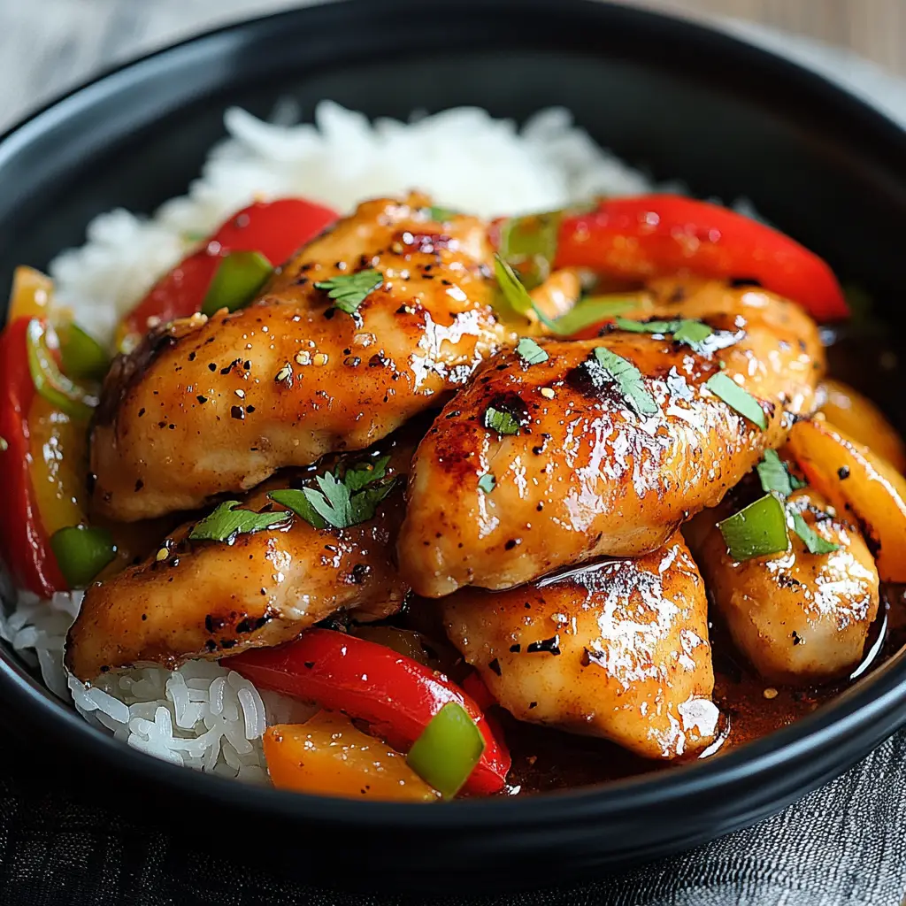 sweet and spicy honey pepper chicken Recipe