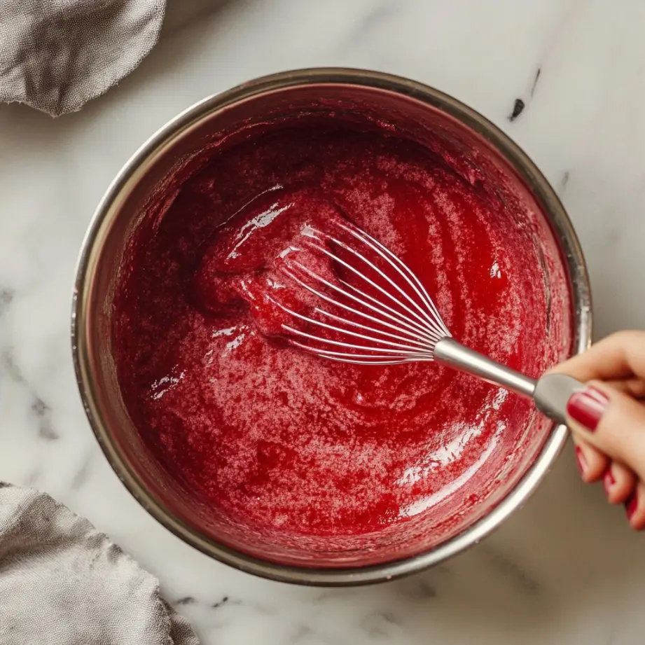 Create the Red Velvet Batter