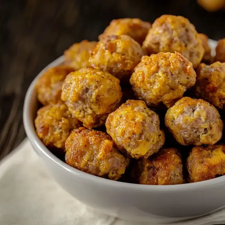 Sausage Balls Without Bisquick recipe 