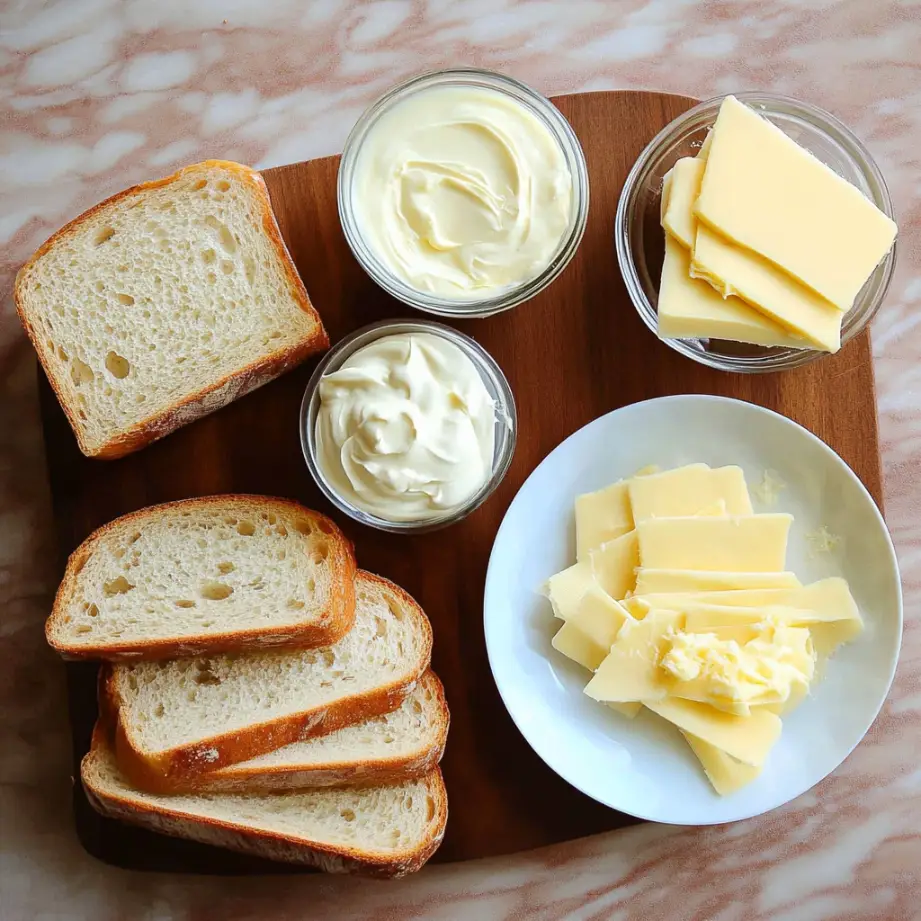 sourdough grilled cheese recipe ingredients